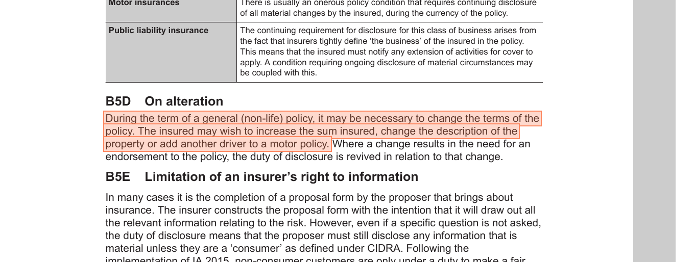Mid-term alteration and endorsement - IF1 page 121